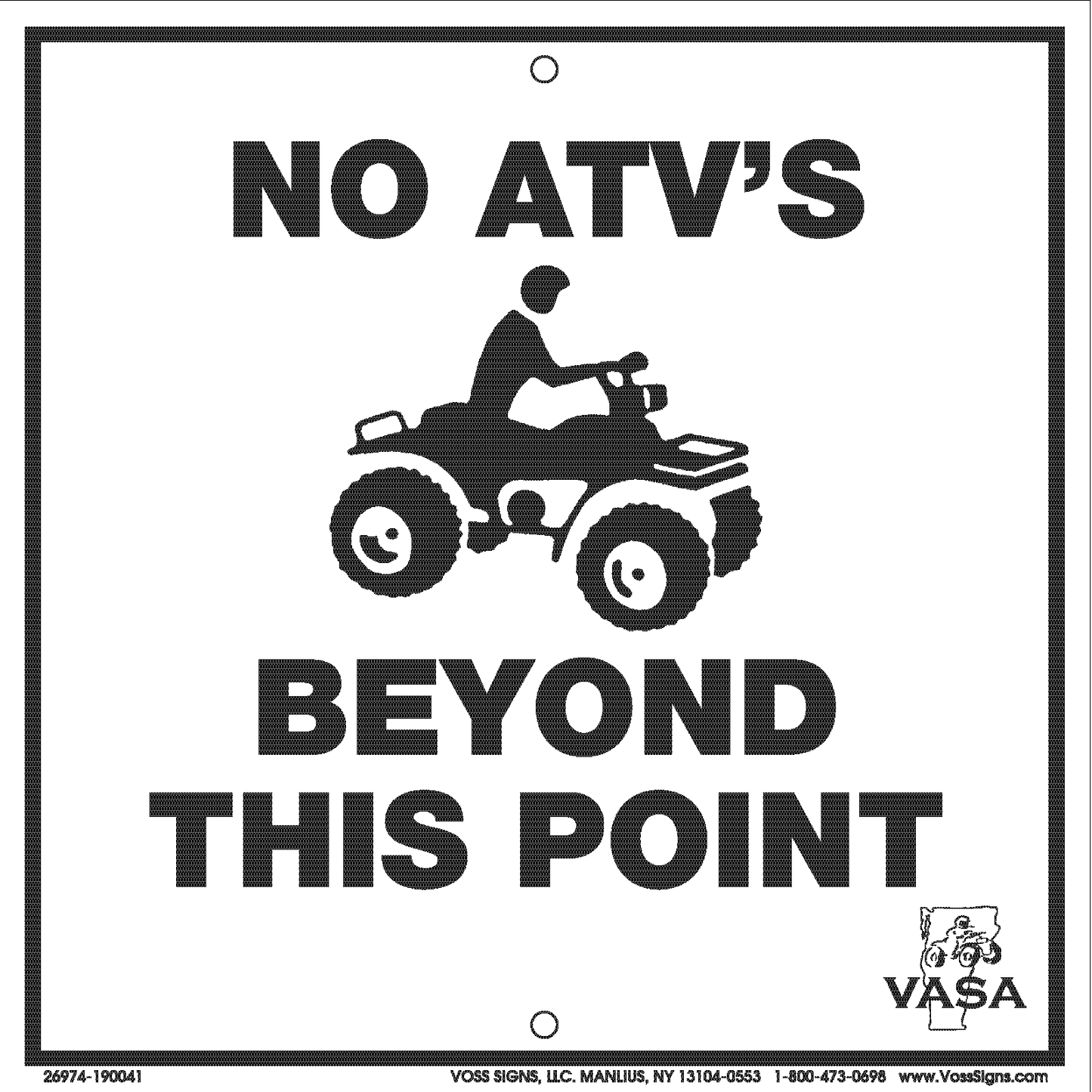 NO ATV \BEYOND (12x12)