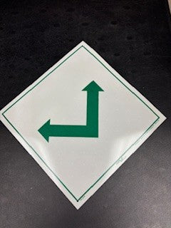 INTERSECTION DOUBLE GREEN ARROW LARGE (12 x 12)
