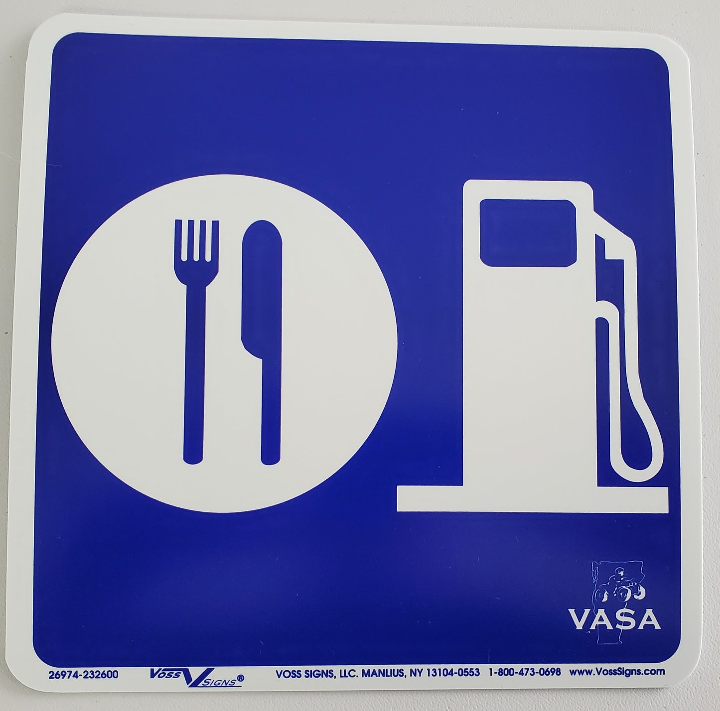 FOOD/GAS (BLUE) (8x8)