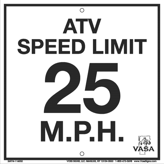 SPEED LIMIT 25 (8x8)