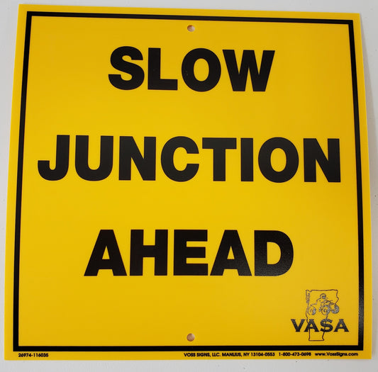 SLOW JUNCTION AHEAD SMALL (8x8)
