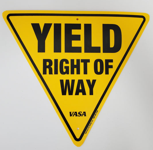 Yield Right of Way (12" Triangle)